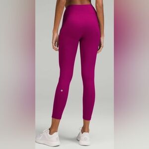 Lululemon Wunder Train High Rise 28"  Magenta Purple Size 2, Like New, No Flaws